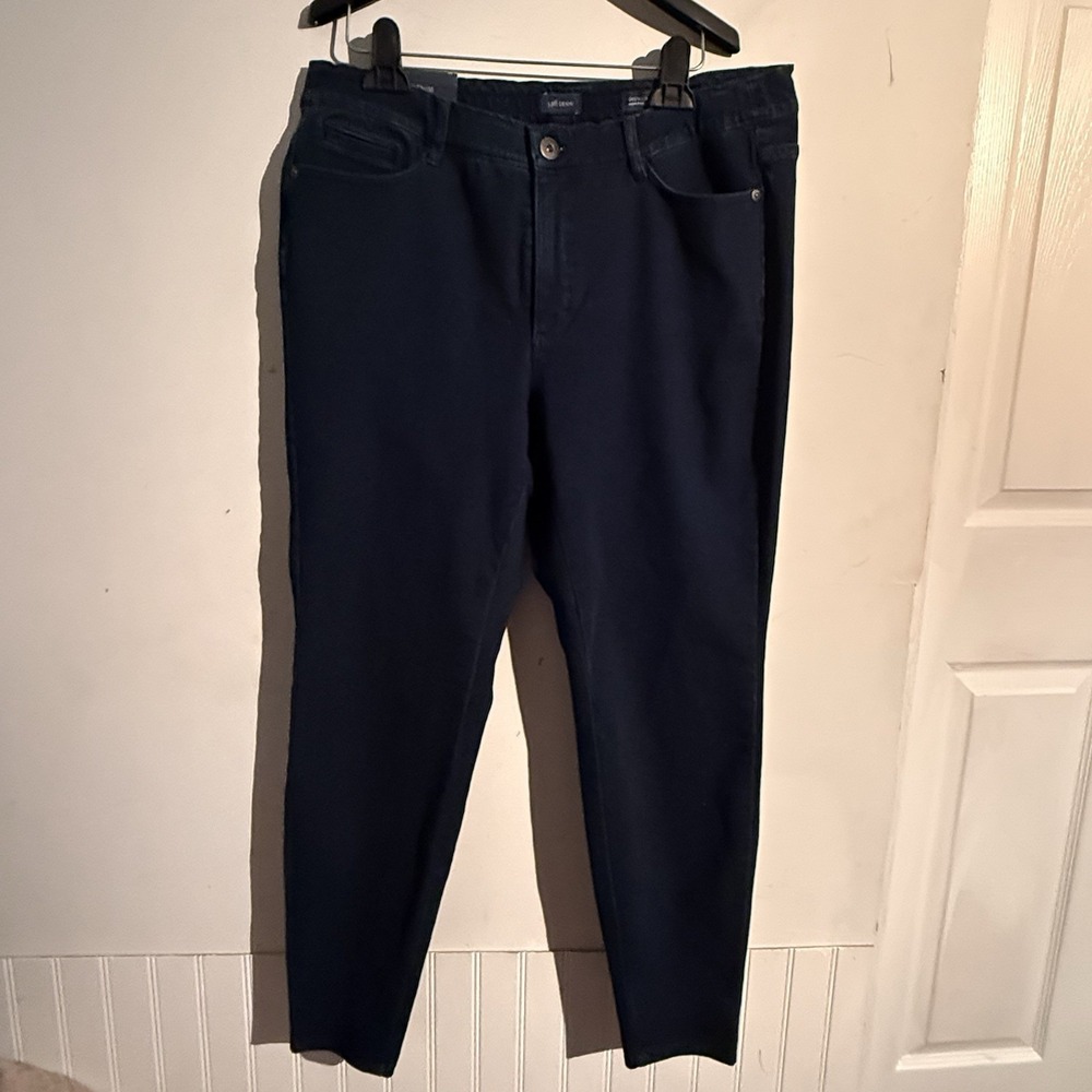 J Jill High Rise Legging Deep Marine Size 16‎ Premium Flex Staple NWT
